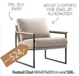 Pronto wonen Fauteuil Claut aanbieding