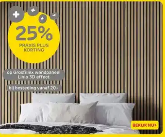 Praxis Grosfillex wandpaneel Linio 3D effect aanbieding