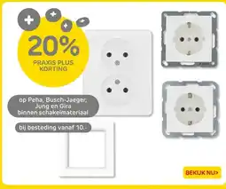 Praxis Peha, Busch-Jaeger, Jung en Gira binnen schakelmateriaal aanbieding