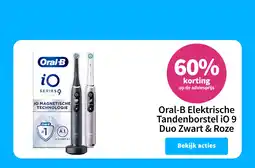 Plein.nl Oral-B Elektrische Tandenborstel iO 9 Duo Zwart & Roze aanbieding