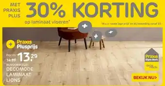 Praxis DECOMODE LAMINAAT LIONS aanbieding