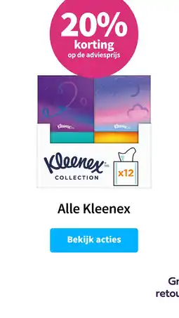Plein.nl Alle Kleenex aanbieding