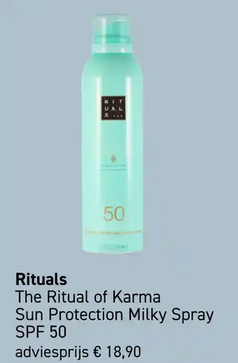 Mooi parfumerie Rituals The Ritual of Karma Sun Protection Milky Spray SPF 50 aanbieding