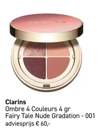 Mooi parfumerie Clarins Ombre 4 Couleurs 4 gr Fairy Tale Nude Gradation - 001 aanbieding