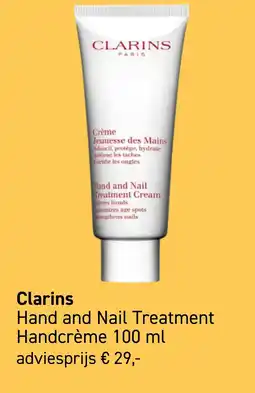 Mooi parfumerie Clarins Hand and Nail Treatment Handcrème 100 ml aanbieding