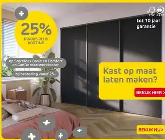 Praxis StoreMax Basic en Comfort en CanDo maatwerkkasten aanbieding