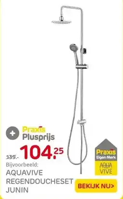 Praxis AQUAVIVE REGENDOUCHESET JUNIN aanbieding