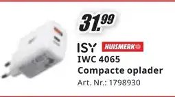 MediaMarkt ISY HUISMERK IWC 4065 Compacte oplader aanbieding