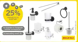 Praxis staande en hangende sanitair accessoires aanbieding
