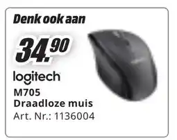 MediaMarkt logitech M705 Draadloze muis aanbieding