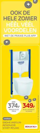 Praxis GROHE INBOUW- RESERVOIR aanbieding
