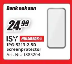 MediaMarkt ISY HUISMERK IPG-5213-2.5D Screenprotector aanbieding