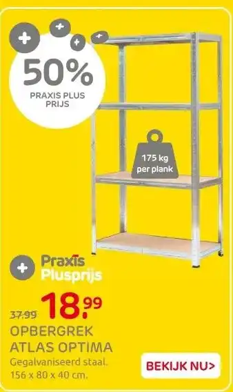 Praxis OPBERGREK ATLAS OPTIMA aanbieding