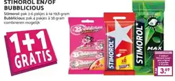 MCD Supermarkt STIMOROL EN/OF BUBBLICIOUS aanbieding