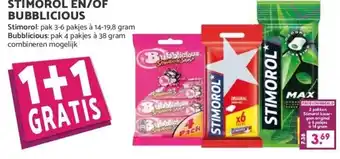 MCD Supermarkt STIMOROL EN/OF BUBBLICIOUS aanbieding