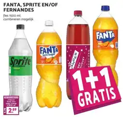 MCD Supermarkt FANTA, SPRITE EN/OF FERNANDES aanbieding