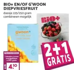 MCD Supermarkt BIO+ EN/OF G'WOON DIEPVRIESFRUIT aanbieding