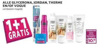 MCD Supermarkt ALLE GLYCERONA, JORDAN, THERME EN/OF VOGUE aanbieding