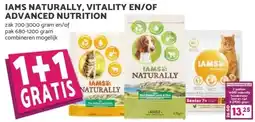 MCD Supermarkt IAMS NATURALLY, VITALITY EN/OF ADVANCED NUTRITION aanbieding