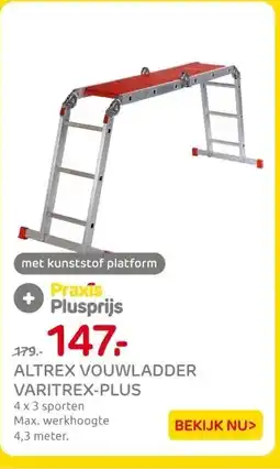 Praxis ALTREX VOUWLADDER VARITREX-PLUS aanbieding