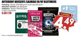 MCD Supermarkt AUTODROP, HEKSEHYL SALMIAK EN/OF OLDTIMERS aanbieding