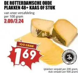 MCD Supermarkt DE ROTTERDAMSCHE OUDE PLAKKEN 48+ KAAS OF STUK aanbieding