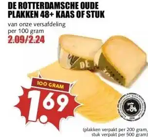 MCD Supermarkt DE ROTTERDAMSCHE OUDE PLAKKEN 48+ KAAS OF STUK aanbieding