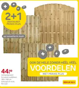 Praxis tuinscherm multi aanbieding