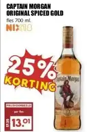 MCD Supermarkt CAPTAIN MORGAN ORIGINAL SPICED GOLD aanbieding