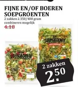 MCD Supermarkt FIJNE EN/OF BOEREN SOEPGROENTEN aanbieding