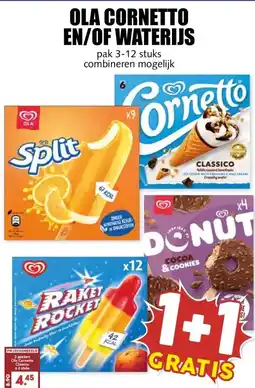 MCD Supermarkt OLA CORNETTO EN/OF WATERIJS aanbieding