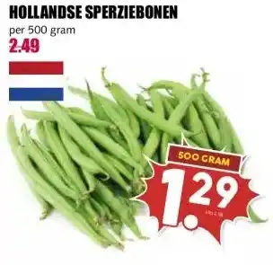 MCD Supermarkt HOLLANDSE SPERZIEBONEN aanbieding