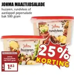 MCD Supermarkt JOHMA MAALTIJDSALADE aanbieding