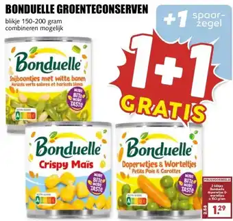 MCD Supermarkt BONDUELLE GROENTECONSERVEN aanbieding