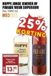MCD Supermarkt HOPPE JONGE JENEVER OF PARADE VIEUX SUPERIEUR aanbieding
