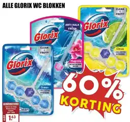MCD Supermarkt ALLE GLORIX WC BLOKKEN aanbieding