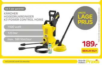 Praxis KÄRCHER HOGEDRUKREINIGER K3 POWER CONTROL HOME aanbieding