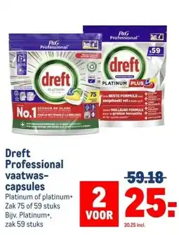 Makro Dreft Professional vaatwas- capsules aanbieding