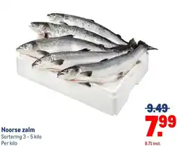 Makro Noorse zalm aanbieding