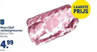 Makro Metro Chef varkensprocureur aanbieding