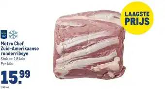 Makro Metro Chef Zuid-Amerikaanse runderribeye aanbieding