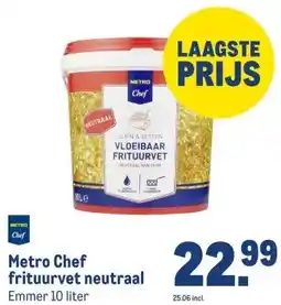 Makro Metro Chef frituurvet neutraal aanbieding
