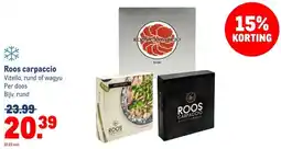 Makro Roos carpaccio aanbieding