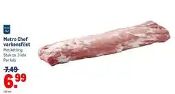 Makro Metro Chef varkensfilet aanbieding