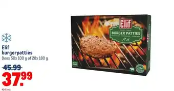 Makro Elif burgerpatties aanbieding