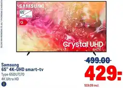 Makro Samsung 65 4K-UHD smart-tv aanbieding