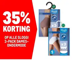 Makro OP ALLE SLOGGI 3-PACK DAMES- ONDERMODE aanbieding