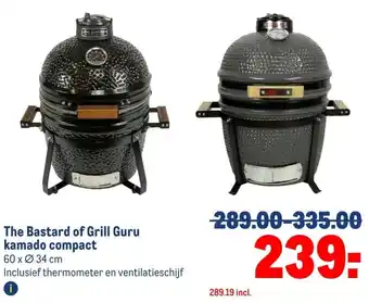 Makro The Bastard of Grill Guru kamado compact aanbieding