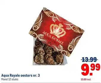 Makro Aqua Royale oesters nr. 3 aanbieding