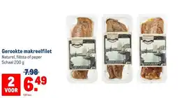 Makro Gerookte makreelfilet aanbieding